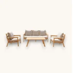 Sofa Set Furniture F5017 Wood Color - Image 2