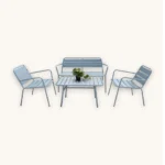 Outdoor Sofa Set Furniture MS301 Blue - Image 2