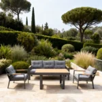 Outd Sofa Set Furniture 190813-5H Grey + Cush Grey