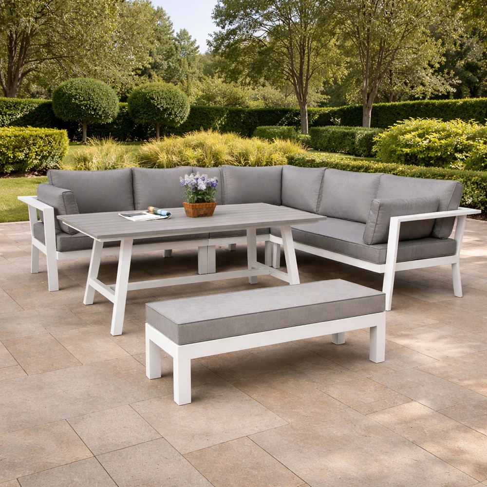 70101fur0115_0-1.webp Outdoor Sofa Set Furniture 3064 White + Grey - Image 1