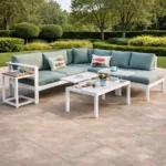 Corner Furniture 6013 White + Petrol