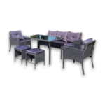 Outdoor Sofa Set Furniture 75 Grey + Cush Grey - Image 2