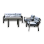 Outd Sofa Set Furniture 190813-5F Grey + Cush Grey - Image 2