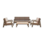Outdoor Sofa Set Furniture S210 Greige - Image 2