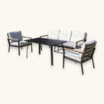 Outdoor Sofa Set Furniture 065/2733-5 Full Grey - Image 2