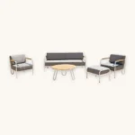 Outdoor Sofa Set Furniture 7101-White - Image 2