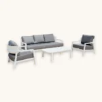 Outdoor Sofa Set Furniture Haven White - Image 2