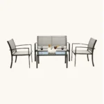 Outdoor Sofa Set Furniture 3002 Full Grey - Image 2