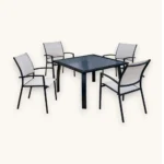 Outdoor Dining Set Furniture 4163/3732-4 Grey - Image 2