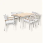 Outdoor Dining Set FF 088/202-6 White+Greig - Image 2