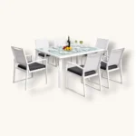 outdoor dining set Furniture 063/4163 WHITE + GREY - Image 2