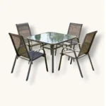 Outdoor Dining Set Furniture 010/016 Grey - Image 2