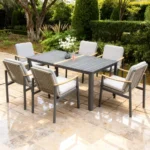 Dining Set Furniture HT9358D Grey