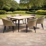 Outdoor Dining Set Furniture 17203 Greige