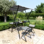 Bar Set Furniture 718A/719A + 4 Chairs