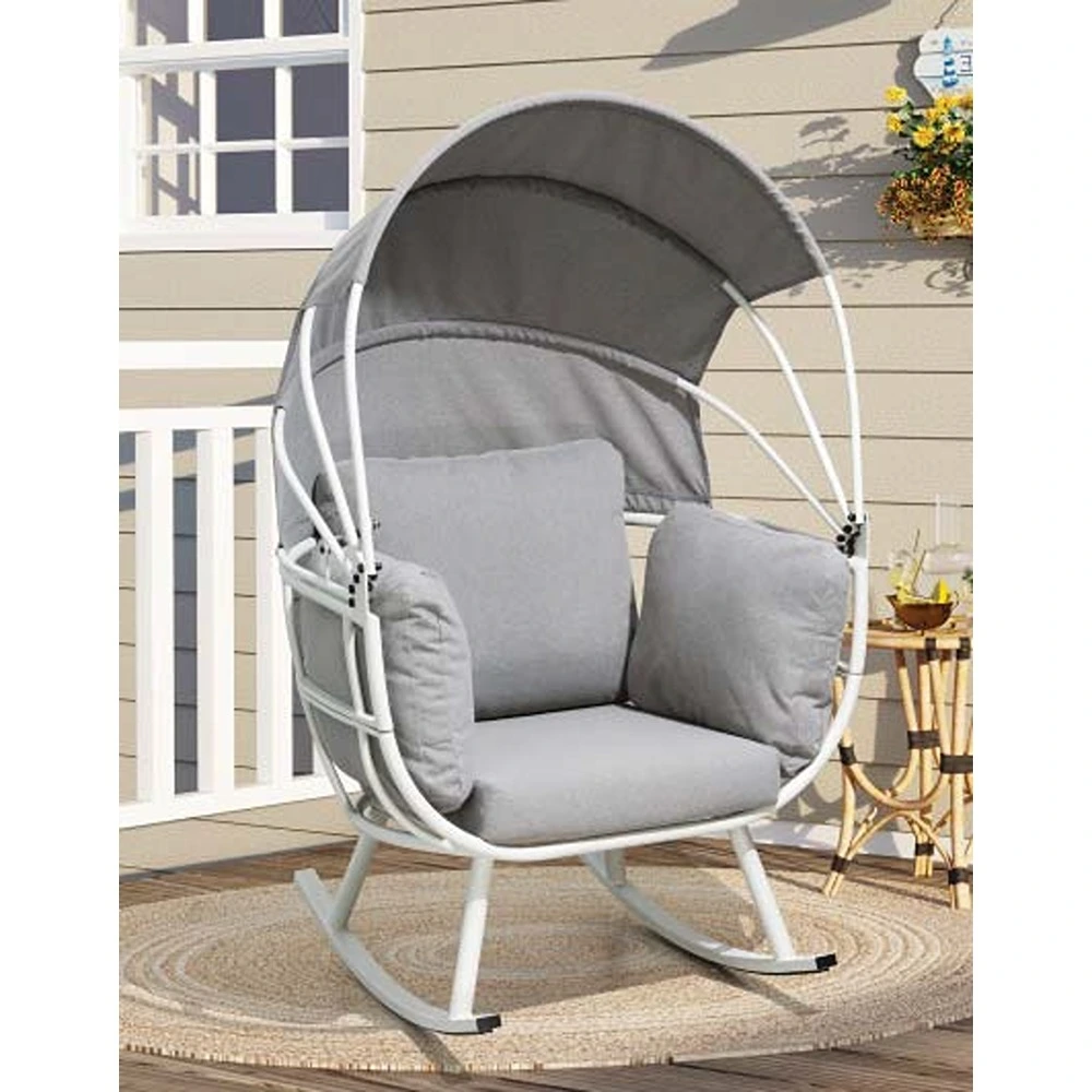 70105FUR0085_0-1.webp Rocking Chair Furniture PL250S White + Grey - Image 1