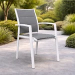 Chair Furniture 7480 Grey & White