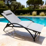 Sunlounger Furniture 1659 Black Beige