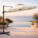 Umbrella Furniture RXA005 3*4 Grey Frame + Beige