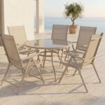 Outdoor Dining Set AF Elvo 1+5 Pratto Greige