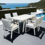 Dining Set AF Rotterdam 1+6 Greige