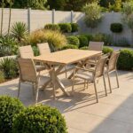 Outdoor Dining Set AF Breno 1+6