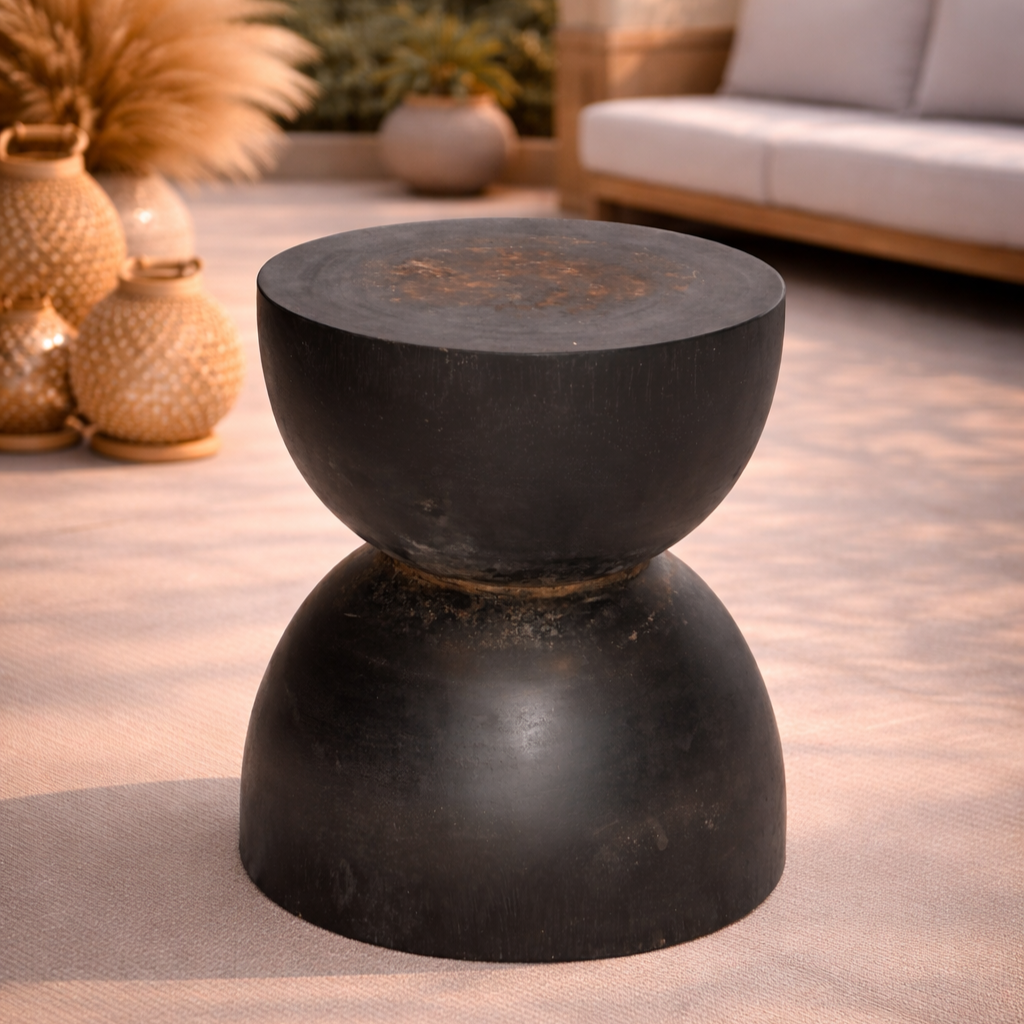 70110DI00024.png Stool DI DF24-93 Black Solid Wood - Image 1