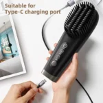 Wireless Hair Straightening Comb Hyundai HC-204 BK - Image 5
