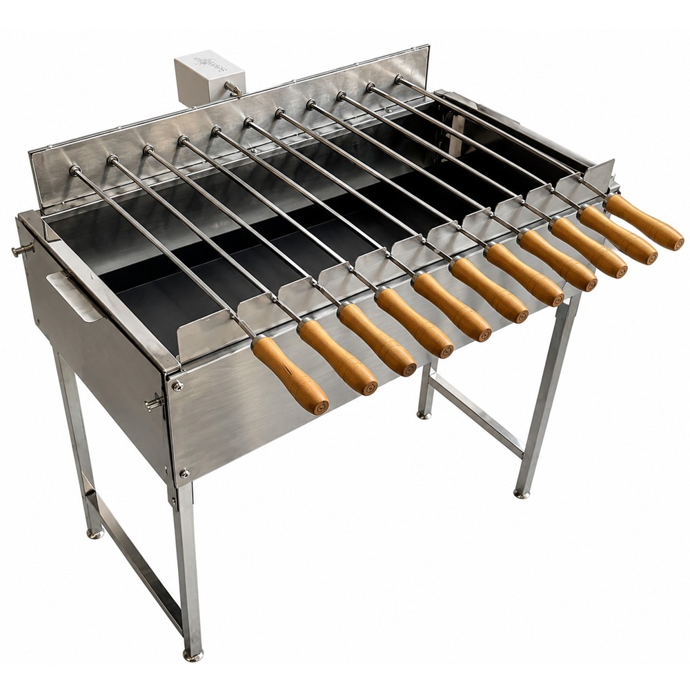 40411NOB0002_0 Electrical Charcoal Barbecue Stainless Steel+Stand - Image 1