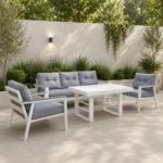 Outdoor Sofa Set FF 190813-5F grey-White