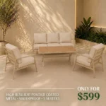 Outdoor Sofa Set HF RB-18238-CHAMPAGNE