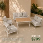 Outdoor Sofa Set HF RBM-18238-WHITE