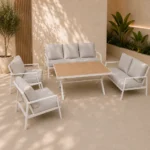Outdoor Sofa Set HF RBM-18238-WHITE - Image 2