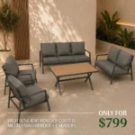 Outdoor Sofa Set HF RBM-18238-GREY