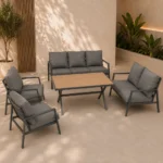Outdoor Sofa Set HF RBM-18238-GREY - Image 2