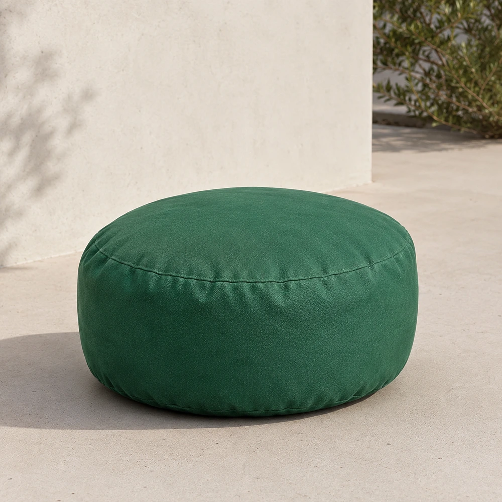 70110CF00011_0.webp Outdoor Pouf CF Round Green - Image 1