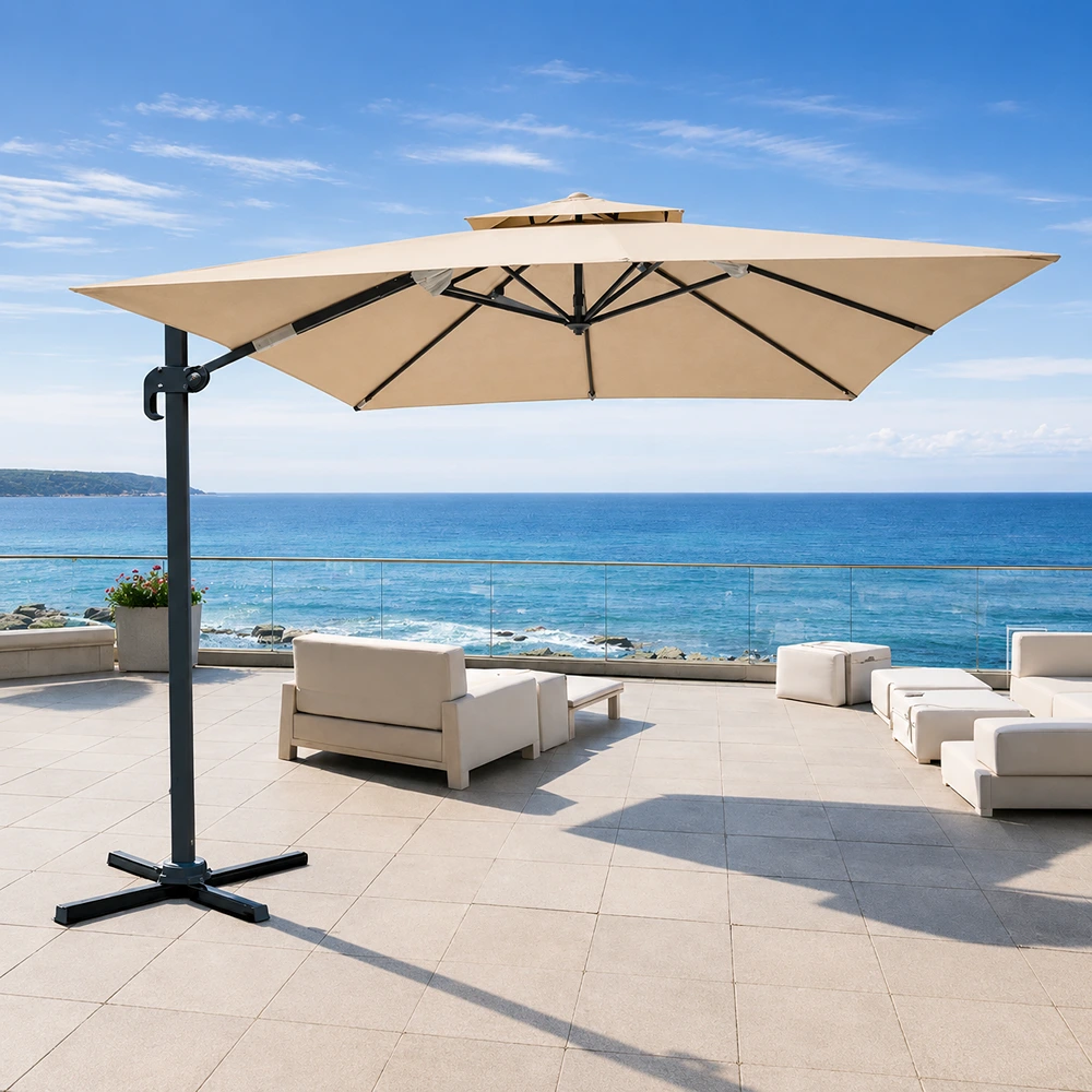 70201FUR0059_0.webp Umbrella FF RXA007 Beige 3*4 - Image 1