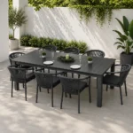 Outdoor Dining Set FF 7844T/V6250-8 Black