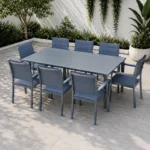 Outdoor Dining Set FF 115TL/201-8 dark gray