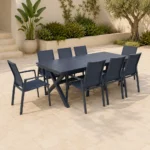 Outdoor Dining Set FF 7478/7536CB-8 dark gray