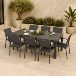 Outdoor Dining Set FF 7488TL/7470-8 Grey