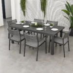 Outdoor Dining Set FF 7488TS/PP920A-6 dark gray