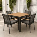 Outdoor Dining Set FF TS090T/TS135C dark gray