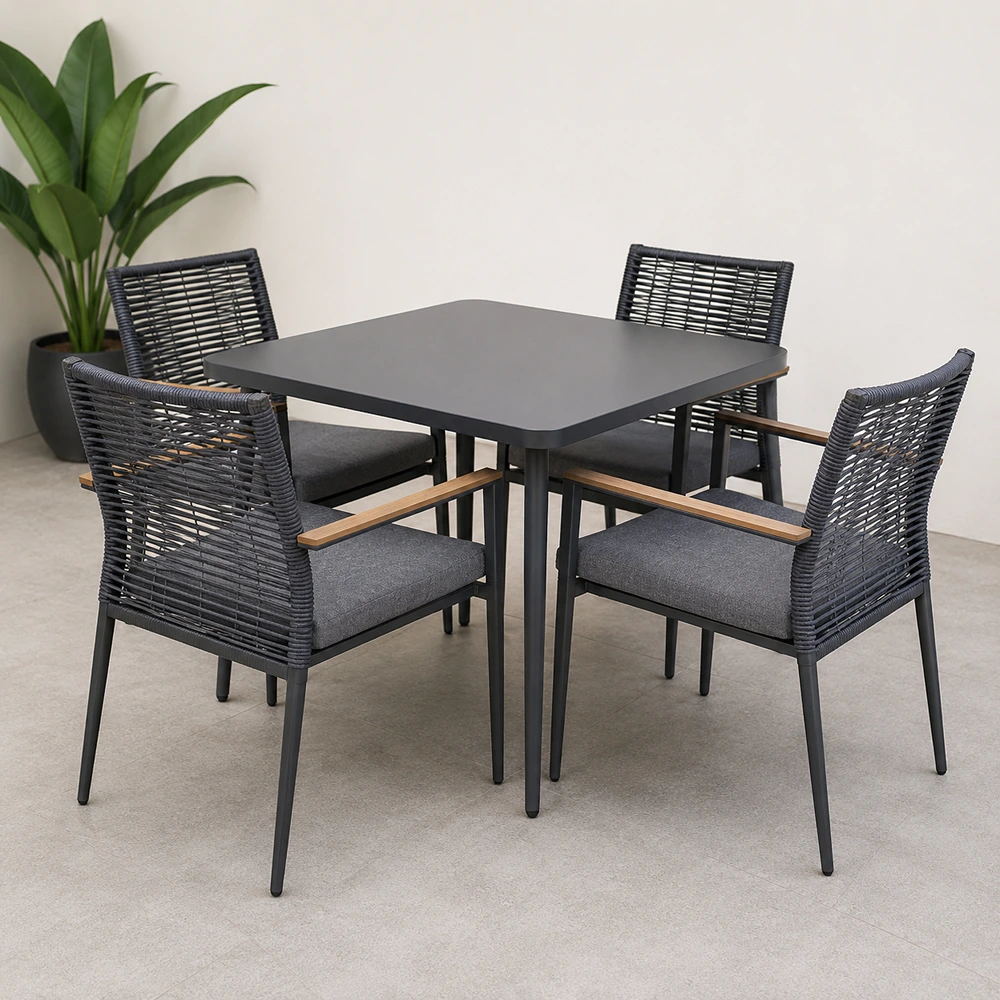 OUT-DNST-FUR-0052_0.webp Outdoor Dining Set FF TS135T/TS135C-4 - Image 1