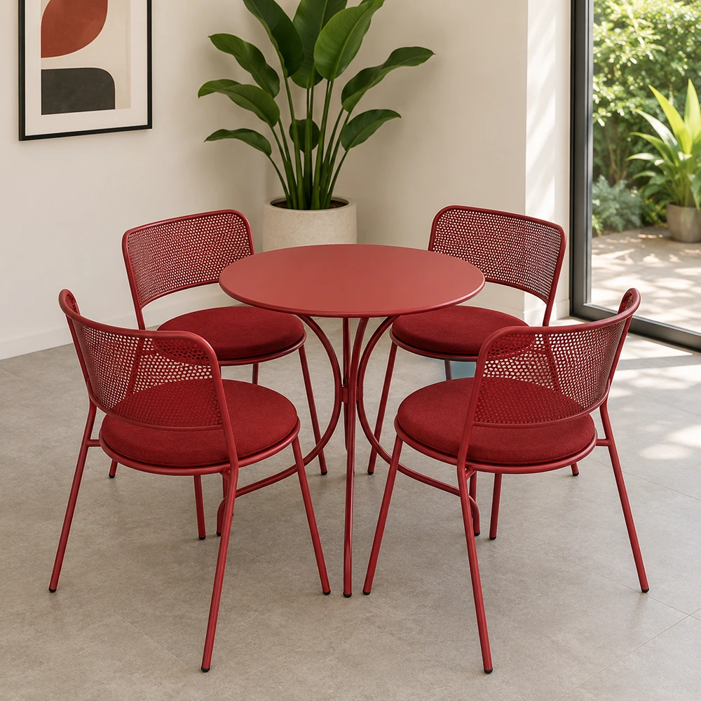 OUT-DNST-FUR-0072-Red_0-1.webp Outdoor Dining Set FF MT108/MC234 - Image 1
