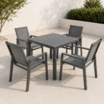 Outdoor Dining Set FF 4509S/5049-4 dark gray