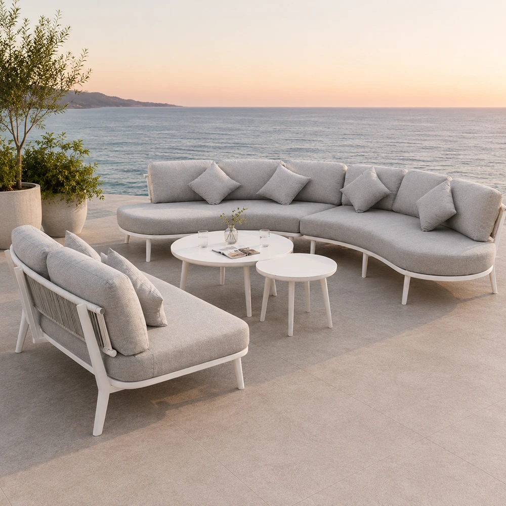OUT-SFST-FUR-0009-grey-White_0.webp Outdoor Sofa Set FF Liza - Image 1