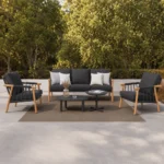 Outdoor Sofa Set FF Noli Black-Brown