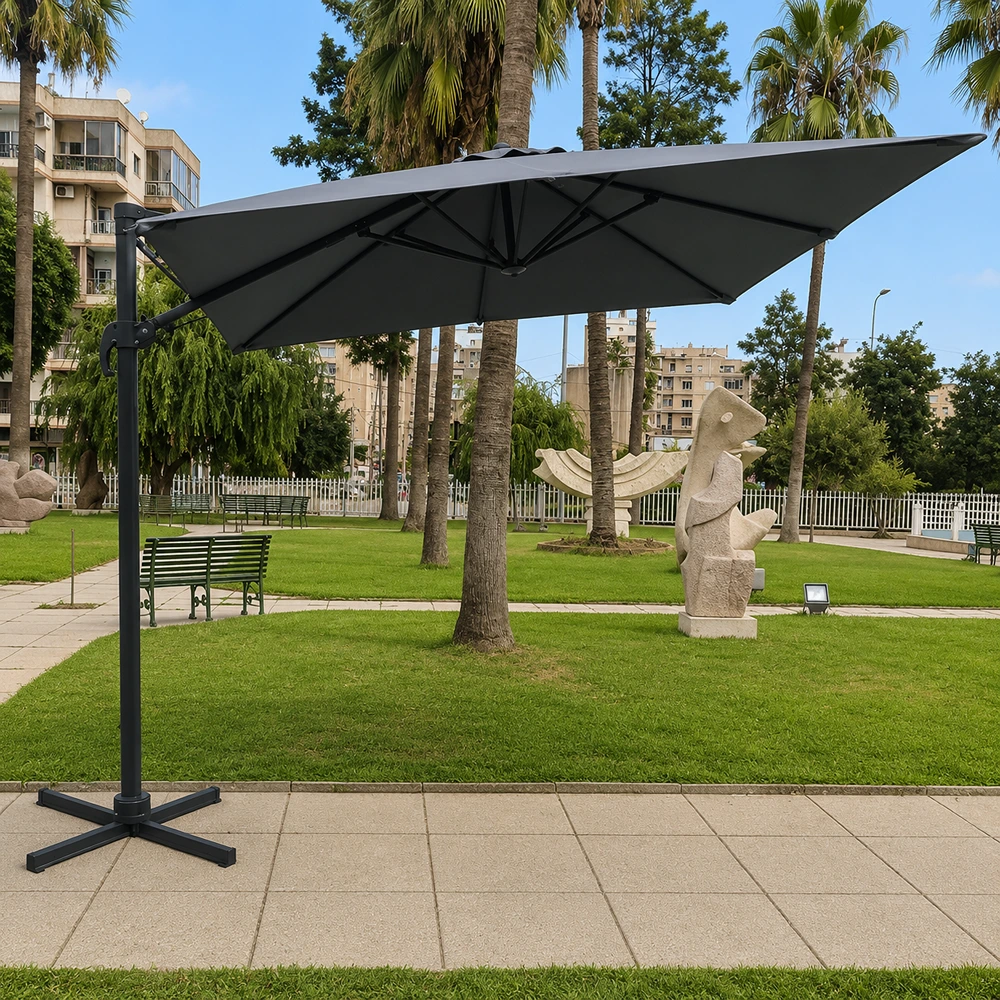 OUT-UMB-FUR-0012_0.webp Umbrella FF 1054N Grey 3*3 - Image 1