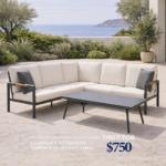 Corner CC C-J24001 Grey + Cushion Off White